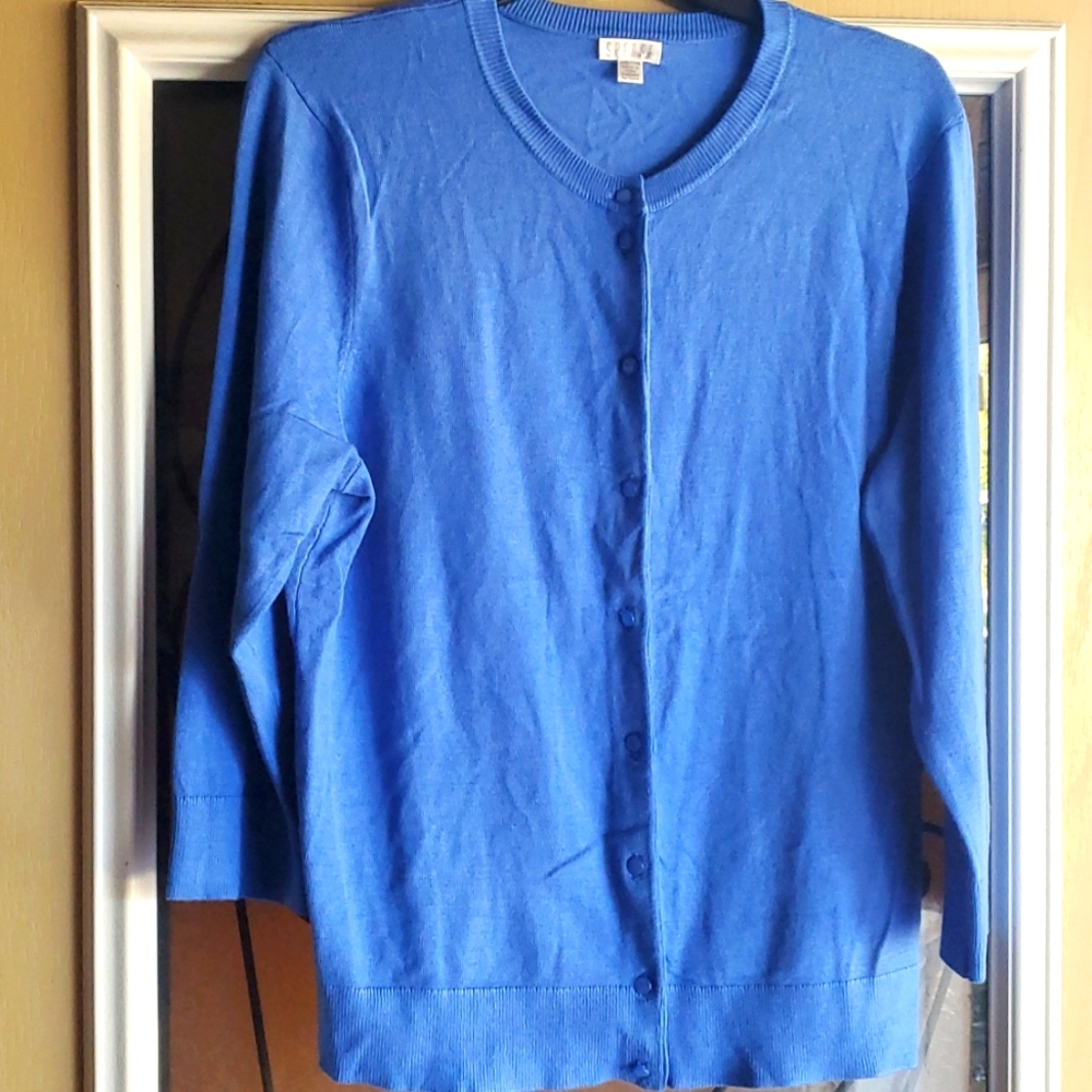 Blue Button up Cardigan